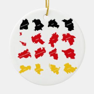 Flagge deutscher Staaten Keramik Ornament