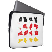 Flagge deutscher Staaten Laptopschutzhülle (Vorne Rechts)