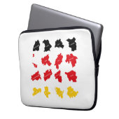Flagge deutscher Staaten Laptopschutzhülle (Vorderseite Links)
