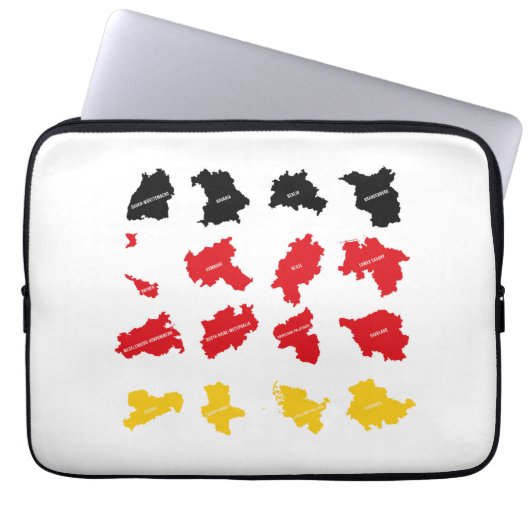 Flagge deutscher Staaten Laptopschutzhülle (Vorderseite)