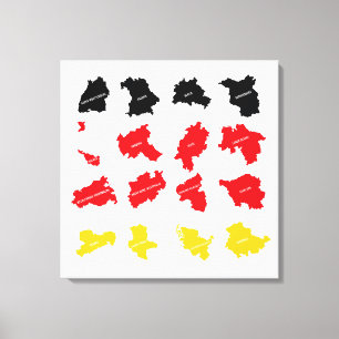 Flagge deutscher Staaten Leinwanddruck