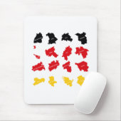 Flagge deutscher Staaten Mousepad (Mit Mouse)