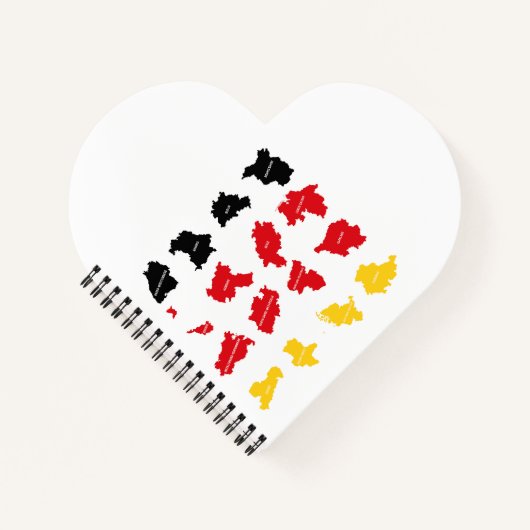 Flagge deutscher Staaten Notizblock (Vorderseite)