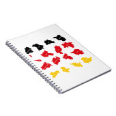 Flagge deutscher Staaten Notizblock (Rechte Seite)