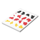 Flagge deutscher Staaten Notizblock (Rotiert)