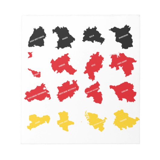 Flagge deutscher Staaten Notizblock (Vorderseite)