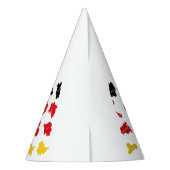 Flagge deutscher Staaten Partyhütchen (Rückseite)