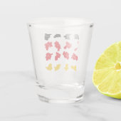 Flagge deutscher Staaten Schnapsglas (Rückseite)