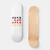 Flagge deutscher Staaten Skateboard (Vorderseite)