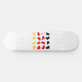 Flagge deutscher Staaten Skateboard (Horizontal)