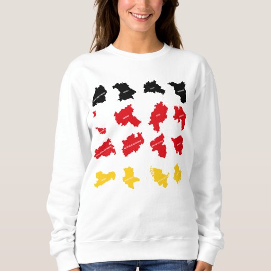 Flagge deutscher Staaten Sweatshirt (Vorderseite)