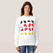 Flagge deutscher Staaten Sweatshirt (Vorne ganz)