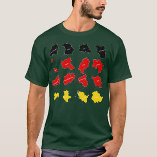 Flagge deutscher Staaten T-Shirt