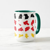 Flagge deutscher Staaten Tasse (VorderseiteRechts)
