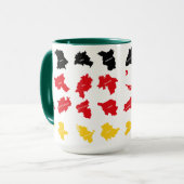 Flagge deutscher Staaten Tasse (Vorderseite Links)