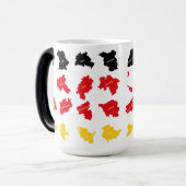 Flagge deutscher Staaten Verwandlungstasse (Vorderseite Links)