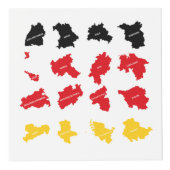 Flagge deutscher Staaten Würfel (Vorderseite)