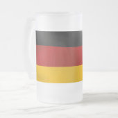 Flagge Deutschland Deutschland Bundesflagge Mattglas Bierglas (Vorderseite Links)