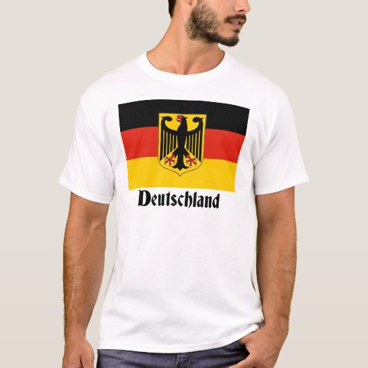 Flagge Deutschland Eagle T-Shirt (Vorderseite)