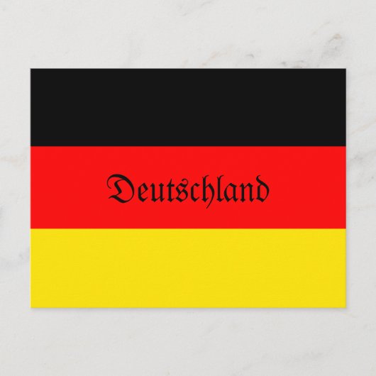 Flagge Deutschland Postkarte (Vorderseite)