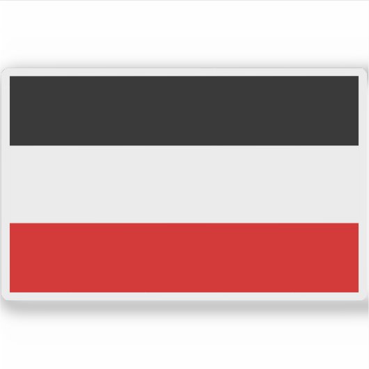 Flagge Deutschlands (1867-1918) Aufkleber (Vorderseite)