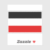 Flagge Deutschlands (1867-1918) Aufkleber (Blatt)