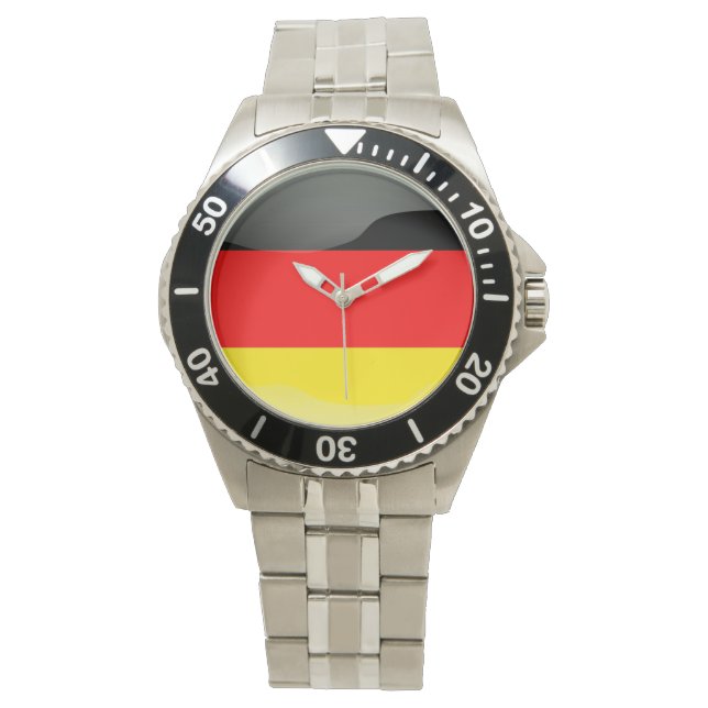 Flagge Deutschlands Armbanduhr (Vorderseite)