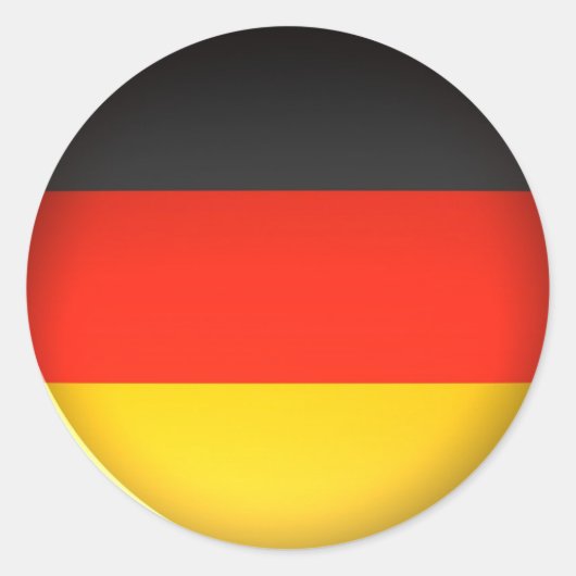 Flagge Deutschlands - Aufkleber (Vorderseite)