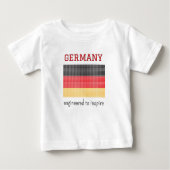 Flagge Deutschlands Baby T-shirt (Vorderseite)