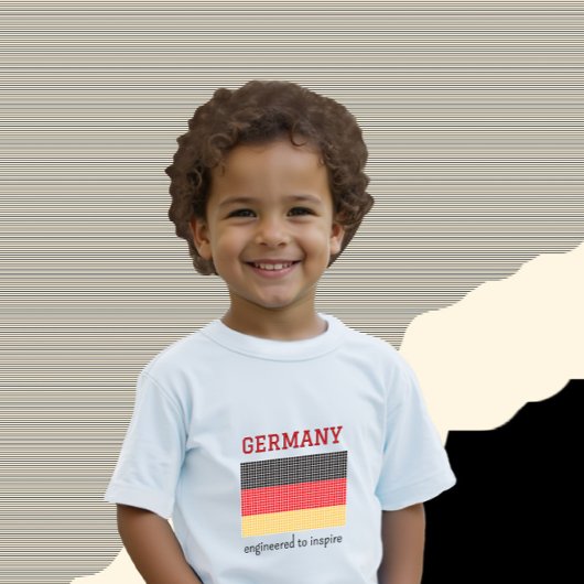 Flagge Deutschlands Baby T-shirt