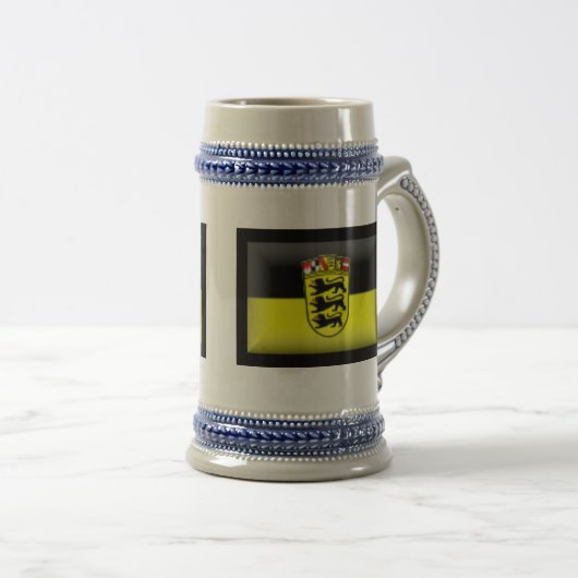 Flagge Deutschlands Baden-Württemberg Bierglas (VorderseiteRechts)