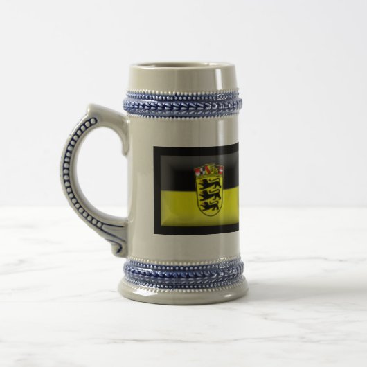 Flagge Deutschlands Baden-Württemberg Bierglas (Links)