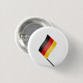 Flagge Deutschlands Button (Vorne & Hinten)