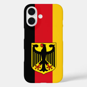Flagge Deutschlands iPhone 16 Hülle