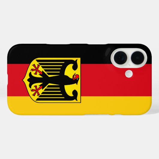 Flagge Deutschlands Case-Mate iPhone Hülle (Rückseite (Horizontal))