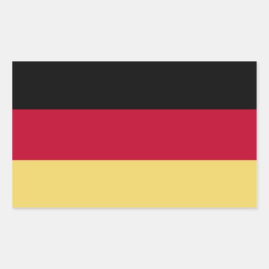 Flagge Deutschlands Decal Aufkleber (Vorderseite)