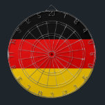 Flagge Deutschlands (Deutschland) Dartscheibe<br><div class="desc">Dieses Design zeichnet sich durch die Nationalflagge Deutschlands (offiziell als Bundesstaatliche Republik Deutschland bekannt) aus. Der deutsche Name für das Land ist Deutschland. Deutschland liegt dort, wo sich die Regionen Mittel- und Western Europa treffen, zwischen der Ostsee und der Nordsee im Norden und den Alpen im Süden. Das Land hat...</div>
