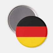 Flagge Deutschlands (Deutschland) Magnet (Vorderseite/Rückseite)