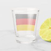 Flagge Deutschlands (Deutschland) Schnapsglas (Rückseite)