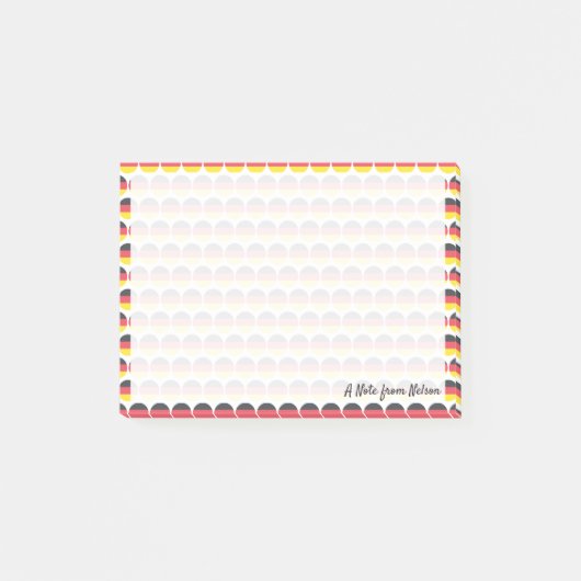Flagge Deutschlands Emojis Post-it Klebezettel (Vorderseite)