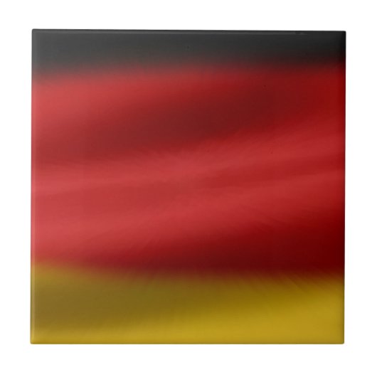 Flagge Deutschlands Fliese (Vorderseite)