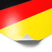 Flagge Deutschlands Fotodruck (Ecke)
