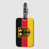 Flagge Deutschlands Gepäckanhänger (Vorderseite Vertikal)