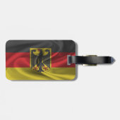 Flagge Deutschlands Gepäckanhänger (Rückseite horizontal)