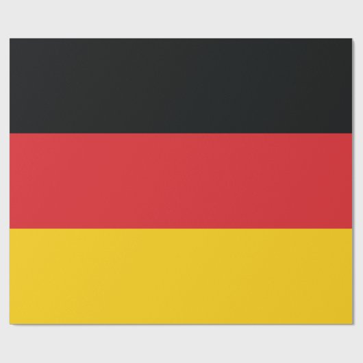 Flagge Deutschlands Geschenkpapier (Flach)