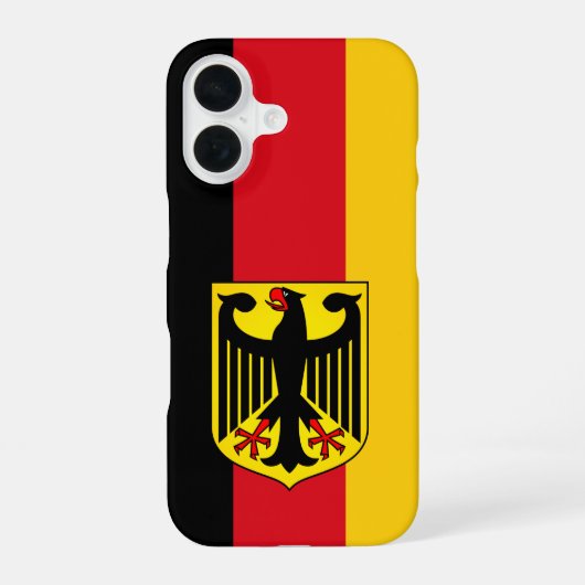 Flagge Deutschlands iPhone 16 Hülle (Rückseite)