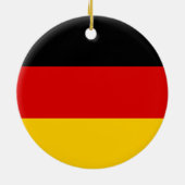 Flagge Deutschlands Keramik Ornament (Hinten)