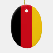 Flagge Deutschlands Keramik Ornament (Hinten)