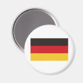 Flagge Deutschlands Magnet (Vorderseite/Rückseite)