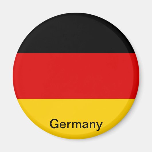 Flagge Deutschlands Magnet (Vorne)